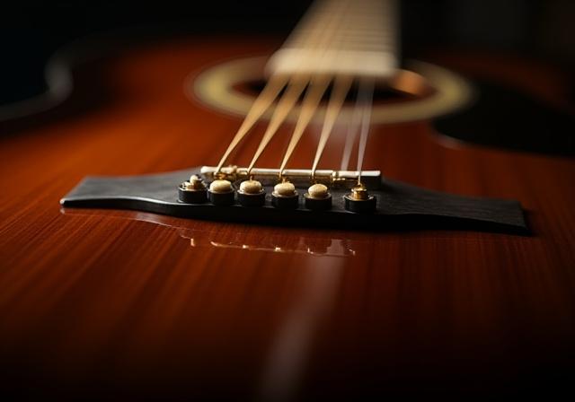Acoustic guitar detail